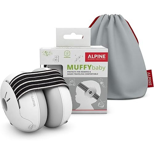Alpine Muffy Baby Ear Protection for Babies and Toddlers up to 36 Months - CE & ANSI Certified - Noise Reduction Earmuffs - Comfortable Baby Headphones Against Hearing Damage & Improves Sleep - Blue