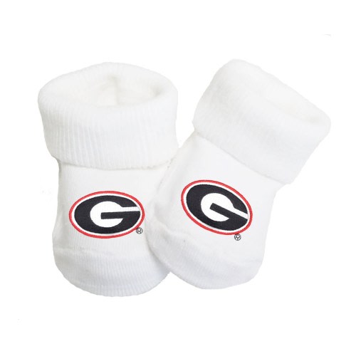 Georgia Bulldogs Baby Toe Booties