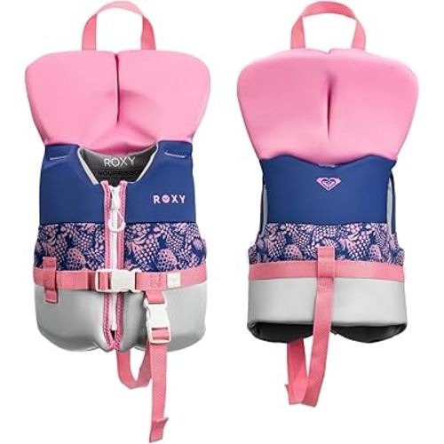 ROXY Life Vest for Youth/Kid/Infant, USCG and Transport Canada Approved PFD, Evoprene CGA Life Jacket for Boating Kayaking Pool Swimming Water Sports