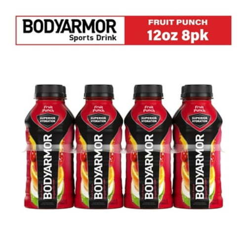 BODYARMOR Fruit Punch Sports Drink, 12 Fl. Oz., Multi-Pack of 8