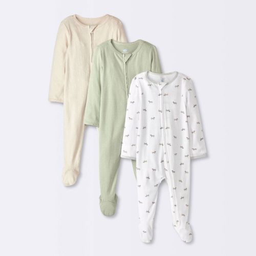 Baby 3pk Weiner Dogs Cotton Sleep N' Play - Cloud Island™ Newborn