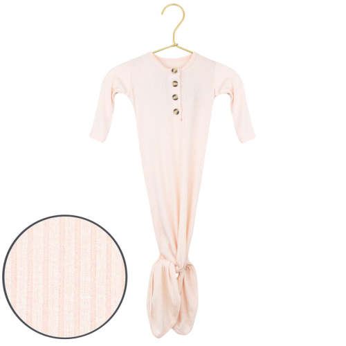 Rosie Ribbed Knotted Gown 3/6 month– Lou Lou & Company