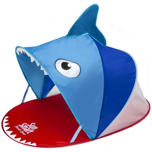 AQUA UPF 50+ Pop-Up Shark Baby Sun Shelter, 40 x 25, Lightweight and Portable