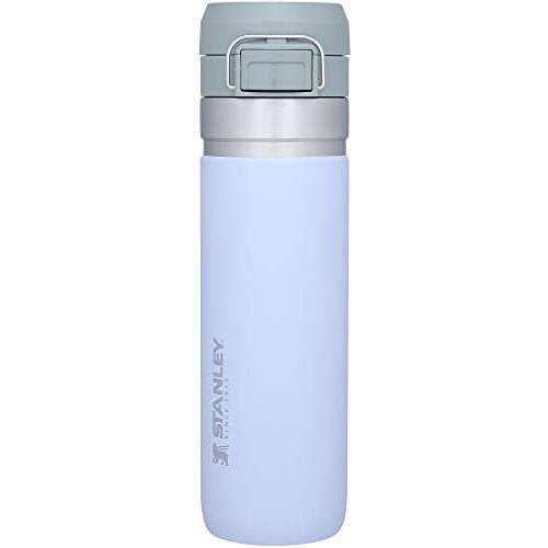 Stanley Quick Flip GO Water Bottle 24 oz | Push Button Lid | Leakproof and Packable for Travel and Sports | Insulated Stainless Steel | BPA-Free | Lilac