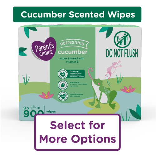 Parent's Choice Cucumber Scent Baby Wipes, 900 Count (Select for More Options) HSA/FSA Eligible