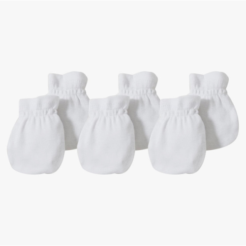 Burt's Bees Baby Baby Mittens, No-Scratch Mitts, 100% Organic Cotton, Set of 3