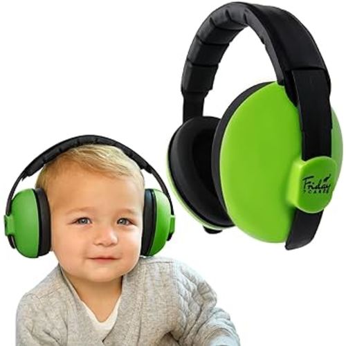 Baby Ear Protection Noise Cancelling Headphones for Ages 0-24 Months, Green