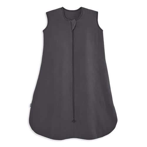 HALO Sleepsack Supersoft Wearable Blanket, Viscose Made from Bamboo, Sleeping Bag for Babies, 1.5 TOG, 6-12 Months, Medium, Charcoal