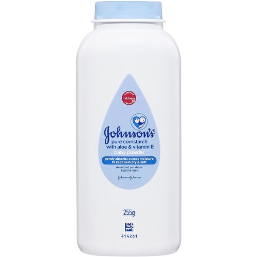 Johnson's Baby Powder with Naturally Derived Cornstarch Aloe & Vitamin E, Hypoallergenic, 9 oz
