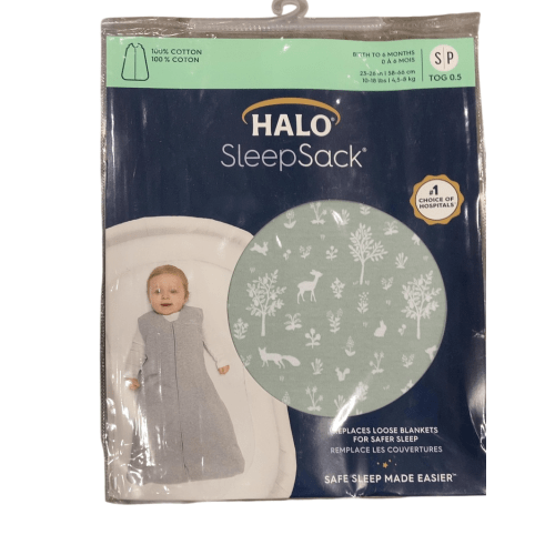 Halo Cotton Sleepsack, Sage Woodland, Small