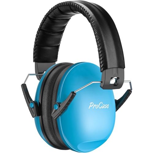 ProCase Noise Cancelling Headphones for Kids Toddler, SNR 27dB Noise Reduction Ear Muffs, Hearing Protection for Monster Jam, Concerts, Fireworks, Shooting, Air Show, Autism Sensory Needs -Blue