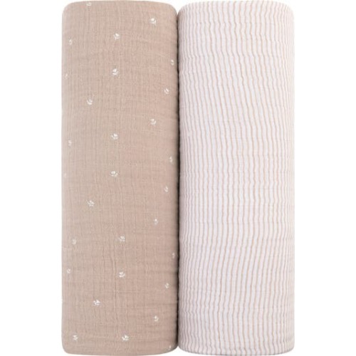 Cotton Muslin Swaddle Blanket 2 Pack