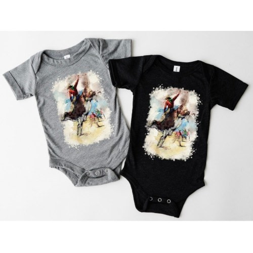 Rodeo Cowboy Bull Rider Onesie
