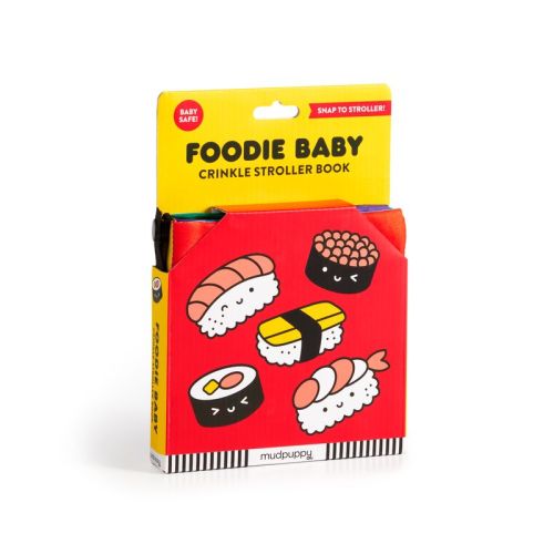 Foodie Baby Crinkle Fabric Stroller Book - by Mudpuppy (Bath Book)