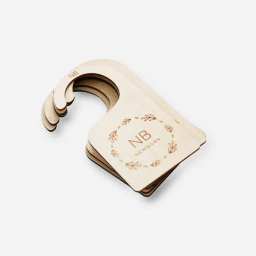 Wooden Baby Nursery Closet Dividers - Floral