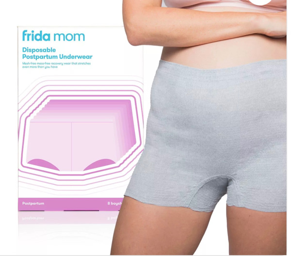 Frida Mom Disposable Postpartum Underwear Boy Shorts Briefs - M/L