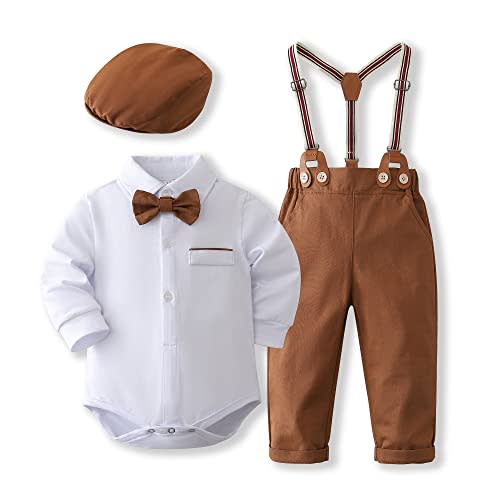 Kimocat Baby Boys Clothes Sets Long Sleeve and Pants Gentleman Outfit Suits