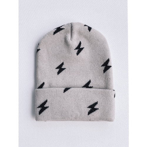 grey lightning beanie