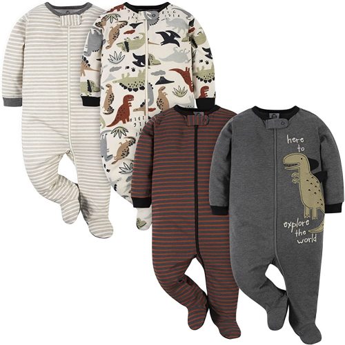 Gerber Baby Boys 4 Pack Sleep 'N Play Footie