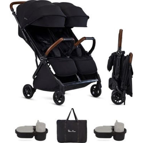 Jet Double Compact Lightweight Travel Stroller Bundle