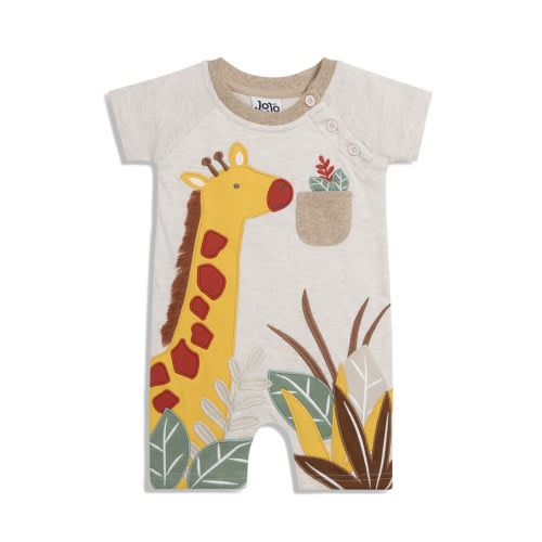 Giraffe Appliqué Romper