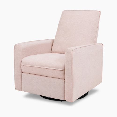daVinci Penny Recliner and Swivel Glider - Performance Pale Blush Pink Eco-Weave