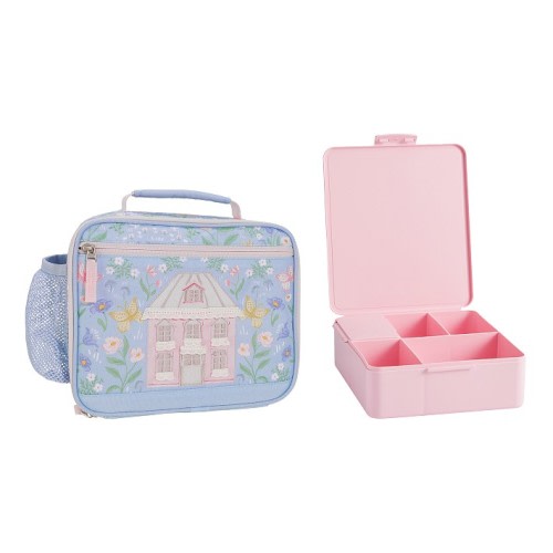 Mackenzie Blue Dollhouse Floral Lunch & Bento Bundle, Set of 2