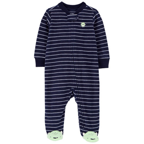 Baby Monster Fleece Zip-Up Footie Sleep & Play Pajamas - Carter's | Carter's