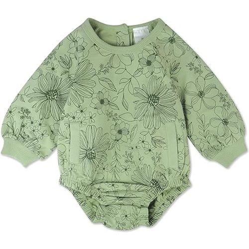 HonestBaby Multipack Short Romper Sets and Dresses 100% Organic Cotton for Infant Baby and Toddler Boys, Girls, Unisex