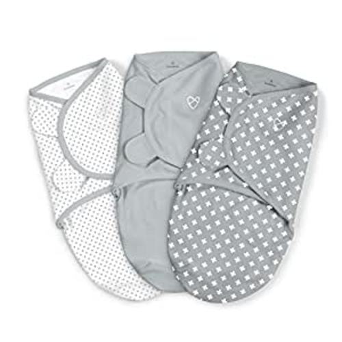 Amazon.com: SwaddleMe Original Swaddle – Size Small, 0-3 Months, 3-Pack (Criss Cross Polka Dot) : Baby