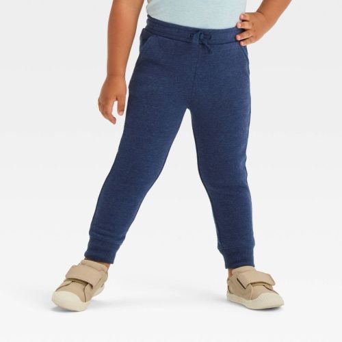 Toddler Boys' Fleece Pull-on Jogger Pants - Cat & Jack™ Navy Blue 3t