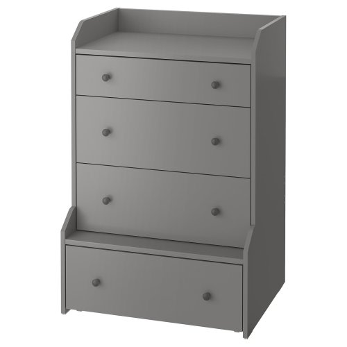 HAUGA 4-drawer dresser - gray 27 1/2x41 "