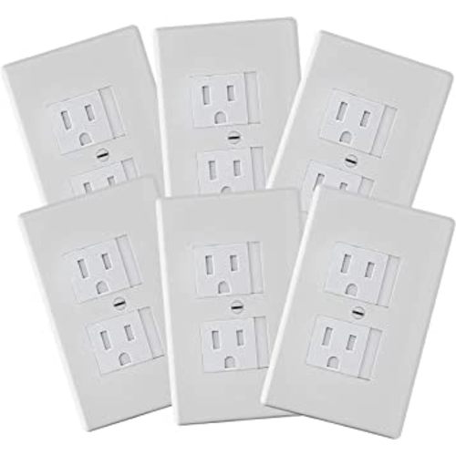6-Pack Safety Innovations Self-Closing Outlet Covers