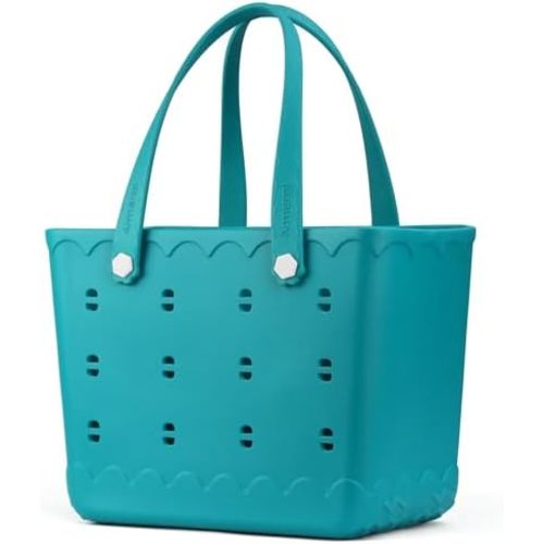 Armerssi Rubber Tote Bag For Women Large Rubber Beach Bag Waterproof Washable Handbag Durable Tote Bag Beach Swimming Travel