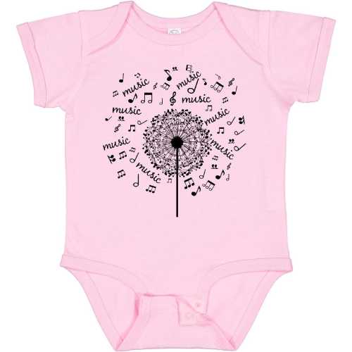 Music Dandelion Musical Baby Bodysuit By Inktastic