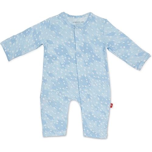 Magnetic Me Easy-Close Modal Coverall Jumpsuit Blue Doeskin 3-6 Months