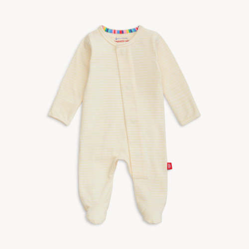 pencil stripe yarn dye cloudstretch™ magnetic parent favorite footie