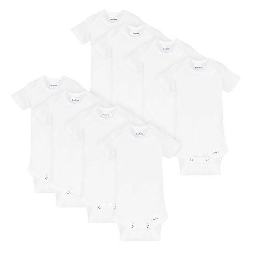 Gerber Baby Gender-Neutral Short Sleeve Bodysuits, 8 Pack