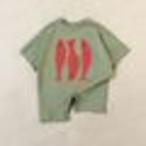 Baby Three Fishes Green Romper