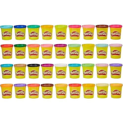 Play-Doh Modeling Compound 36-Pack Case of Colors, Non-Toxic, 3 Oz Cans of Assort. Colors, Back to School Classroom Supplies, Preschool Toys, Ages 2+ (Amazon Exclusive)