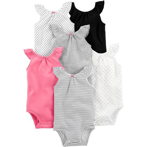 Simple Joys by Carter's baby-girls 6-pack Short-sleeve Bodysuit