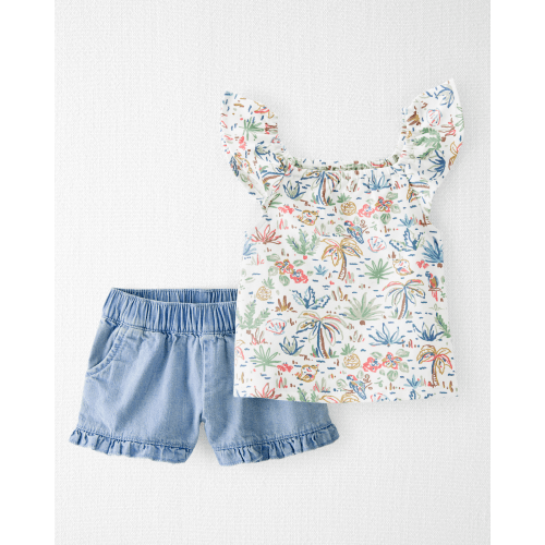 Baby 2-Piece Organic Cotton Tropical Paradise Print Set - Little Planet | Carter's