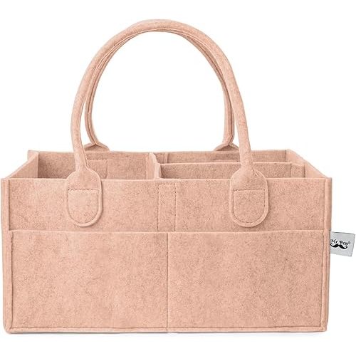 Mr. Pen- Baby Diaper Caddy Organizer, Rustic Warmth, Baby Caddy Organizer with Handle, Compact Size, Collapsible & Portable
