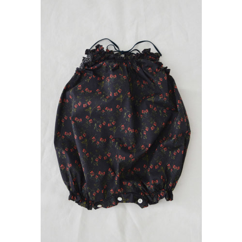 Balloon Onesie Strawberry Fields - Black