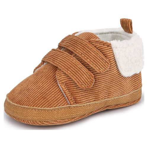 Meckior Baby Boys Girls Shoes Infant Warm Fleece Boots Newborn Winter Sneakers for First Walkers 3-18 Months