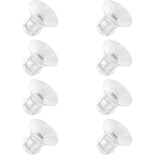 Flange Inserts 13mm 8PC Compatible with Momcozy S12 pro/S9 pro/S9/S10/S12/Medela/TSRETE/Spectra/Bellababy etc 24mm Wearable Breast Pump, Reduce 24mm Tunnel Down to Correct Size