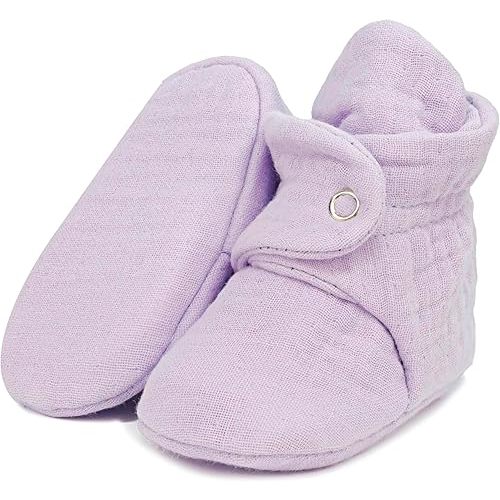 Ella Bonna Baby Booties Organic Cotton Muslin Newborn Baby Slippers Baby Boy Booties, Infant Girl Booties, 6-12 months, 0-6 Months, 12-18 Months, 0-3 Months, 18-24 Months, Toddler Shoes