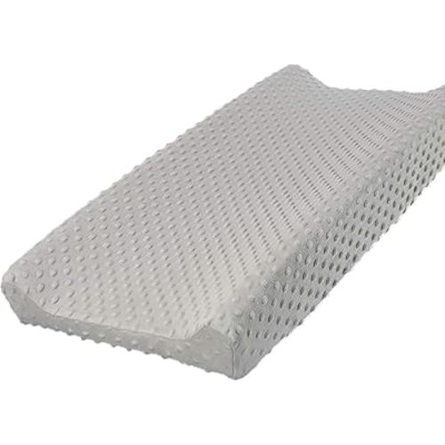 Owlowla Changing Pad Cover, Soft Minky Dots Changing Table Sheets for Baby Boy and Girl(Silver Gray)
