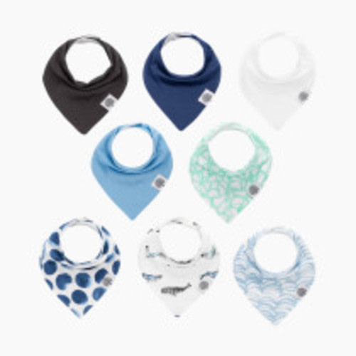 Parker Baby Co. Bandana Bib Set (8 Pack) - Arctic Set
