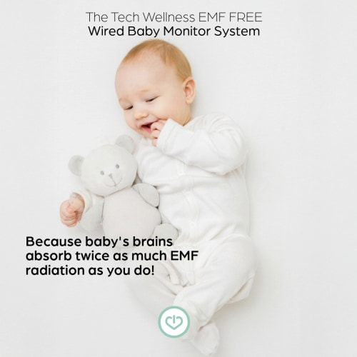New For 2025! Wired Baby Monitor Tech Wellness EMF-Free System-No Wireless Radiation-Best For You and Baby